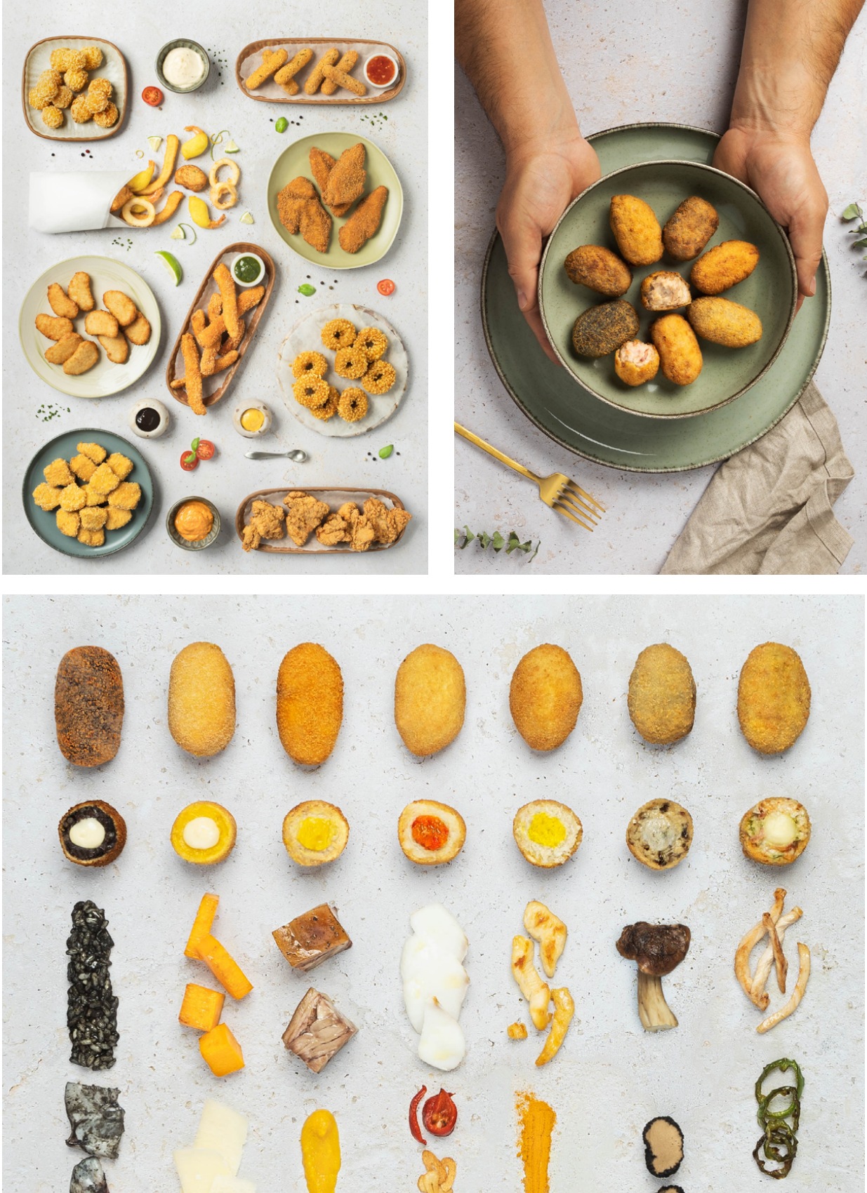 Selección de piezas de Audens Food, bloque 1