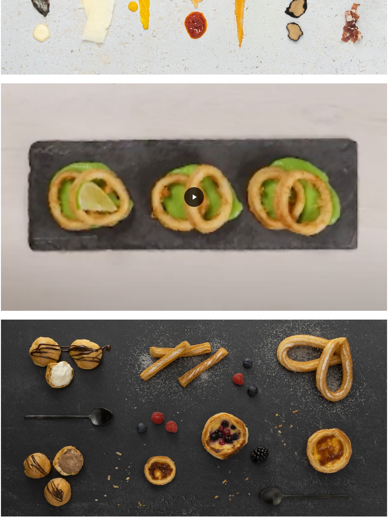 Selección de piezas de Audens Food, bloque 2